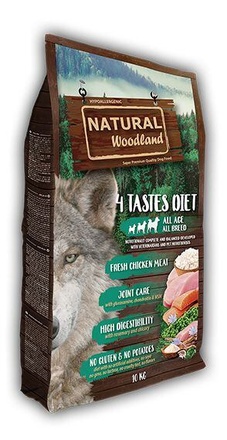 Papírenské zboží - Natural Woodland 4 TASTES Diet 10 kg