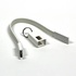 Papírenské zboží - USB kábel (2.0), USB A M- USB micro M, 0.2m, fehér, kulcstartó