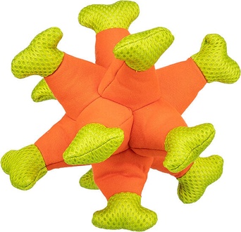 Papírenské zboží - Aqua Toy mořský ježek, plovoucí hračka do vody, 24 cm, oranžová/zelená