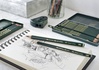 Papírenské zboží - Castell 9000 grafit ceruza, bádogdoboz 12 db, Faber-Castell 119064