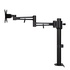 Papírenské zboží - Állítható monitortartó, 10 kg, bilincs, 17"-30", forgatható, fekete