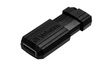 Papírenské zboží - USB flash meghajtó PinStripe, fekete, 64 GB, USB 2.0, 10/4MB/sec, SZÓRADÍTÁS