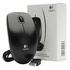 Papírenské zboží - Logitech Mouse B100, 800DPI, optikai, 3 tl., 1 kerék, vezetékes USB, fekete