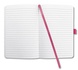 Papírenské zboží - Exkluzív jegyzetfüzet "Jolie", rózsaszín, vonalas, 135x203 mm, 174 lap, SIGEL