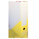 Papírenské zboží - Archivní box s potiskem 32,5x25,5x7,5 cm - žlutá