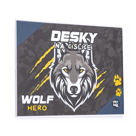 Papírenské zboží - Desky na číslice vlk