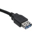 Papírenské zboží - USB kábel (3.0), USB A M- USB A F, 1,8 m, fekete