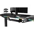 Papírenské zboží - ULTRADESK Gaming asztal FORCE - szürke, 166x70 cm, 76,5 cm, XXL egérpaddal, slu tartóval