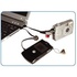 Papírenské zboží - USB kábel (2.0), USB A M- USB mini M (5 tűs), 0,3 m, fekete, logó, kameraszíj