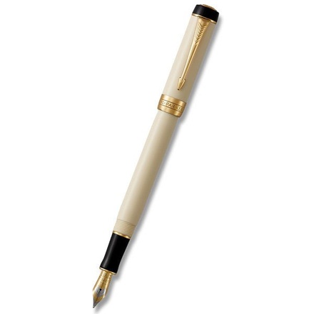 Papírenské zboží - Parker Duofold Classic Ivory & Black GT hrot F