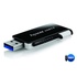 Papírenské zboží - Apacer USB flash meghajtó, USB 3.0 (3.2 Gen 1), 16 GB, AH350, fekete, AP16GAH350B-1, USB A, v csatlakozóval
