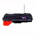 Papírenské zboží - RED FIGHTER K2, CZ/SK billentyűzet, játékhoz, háttérvilágítású vezetékes (USB), fekete, alul cserélhető