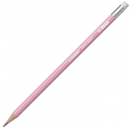 Papírenské zboží - Grafitová tužka s pryží STABILO Swano Pastel HB pastel růžová