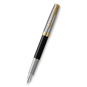 Papírenské zboží - Parker Sonnet Premium Metal Black GT hrot F