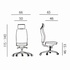 Papírenské zboží - Powerton Office ergonomikus szék Jana, fekete