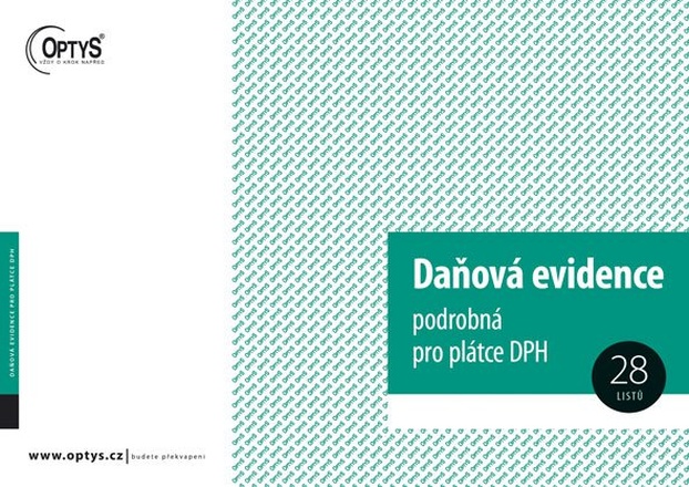 Papírenské zboží - Daňová evidence podrobná pro plátce DPH, A4, 28 listů 1023