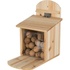 Papírenské zboží - Etetőállomás mókusoknak 20 x 30 x 30 cm, natúr fenyőfa
