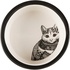 Papírenské zboží - Zentangle kerámia tál macskáknak 0,3l/12 cm fehér/fekete