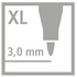 Papírenské zboží - Száljelölő STABILO power max 96 db doboz - 12 szín