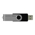 Papírenské zboží - Goodram USB flash meghajtó, USB 2.0, 128GB, UTS2, fekete, UTS2-1280K0R11, USB A, forgatható fedéllel
