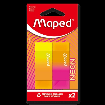 Papírenské zboží - Pryž Maped Neon 2 ks