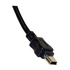 Papírenské zboží - USB kábel (2.0), USB A M- USB mini M (5 tűs), 3 m, fekete, embléma