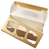 Papírenské zboží - ECO papírdoboz muffinokhoz 250x100x100 mm barna ablakkal [25 db]