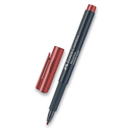 Papírenské zboží - Popisovač Faber-Castell Metallics červená