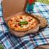 Papírenské zboží - Pizzadoboz (hullámkarton) kraft 32 x 32 x 3 cm [100 db]