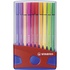Papírenské zboží - Prémium szálas jelölő - STABILO Pen 68 - ColorParade - 20 db íróasztal kék/piros