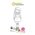 Papírenské zboží - Kreativní sada Avenue Mandarine Doll to Paint Lisa