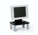 Papírenské zboží - Monitorállvány "MS80B", fekete-ezüst, 3M