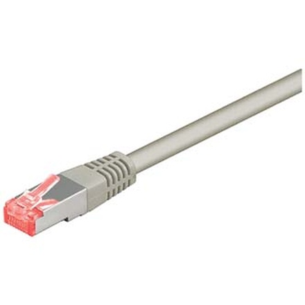 Papírenské zboží - FTP patchcord, Cat.6, RJ45 M-10m, stíněný, LSOH, šedý, economy