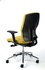 Papírenské zboží - Vezetői szék "Sunshine", textil, sárga, króm talp, MaYAH