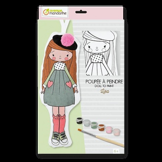 Papírenské zboží - Kreativní sada Avenue Mandarine Doll to Paint Lisa