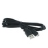 Papírenské zboží - USB-kábel (2.0), USB A M- USB micro M, 1,8 m, fekete, embléma, buborékfólia