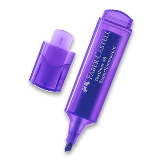 Papírenské zboží - Zvýrazňovač Faber-Castell Textliner 1546 fialový