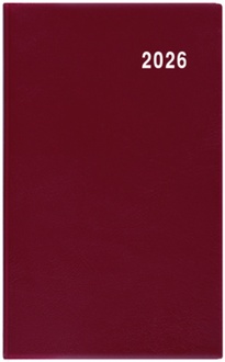 Papírenské zboží - Měsíční diář - Diana - PVC - bordó