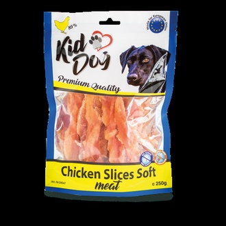 Papírenské zboží - KIDDOG kuřecí plátek, měkké masíčko 250 g 