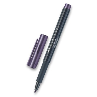 Papírenské zboží - Popisovač Faber-Castell Metallics tmavě fialová