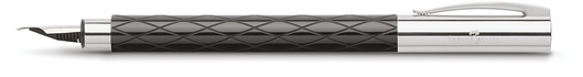 Papírenské zboží - Ambition Rhombus töltőtoll, M, fekete Faber-Castell 148921