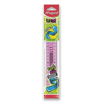 Papírenské zboží - Pravítko Maped Twist´n Flex - 20 cm, mix barev
