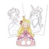 Papírenské zboží - Avenue Mandarine Graffy Puppet Princess színező oldalak
