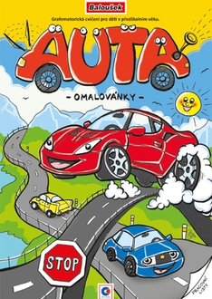 Papírenské zboží - Omalovánka A4 - Grafomotorická - Auta