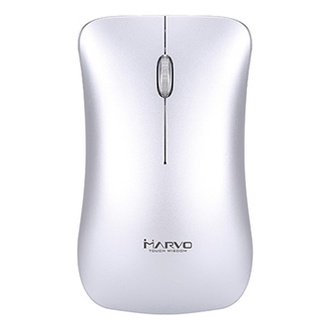 Papírenské zboží - Marvo Myš DWM102SL, 1600DPI, 2.4 [GHz], optika, 3tl., 1 kolečko, bezdrátová, stříbrná, ve