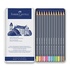 Papírenské zboží - Akvarelové pastelky Faber-Castell Goldfaber Aqua Pastel plechová krabička, 12 barev