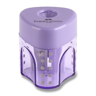 Papírenské zboží - Ořezávátko Faber-Castell Grip Auto Mini - s odpadní nádobkou 1 otvor, mix barev