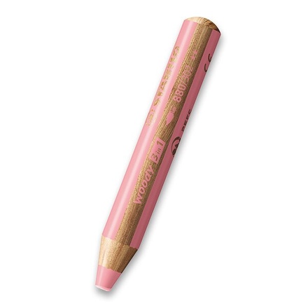 Papírenské zboží - Pastelka Stabilo Woody 3 in 1 Pastel pastelově růžová