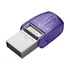 Papírenské zboží - Kingston USB flash meghajtó OTG, USB 3.0 (3.2 Gen 1), 64 GB, Data Traveler microDuo3 G2, ezüst