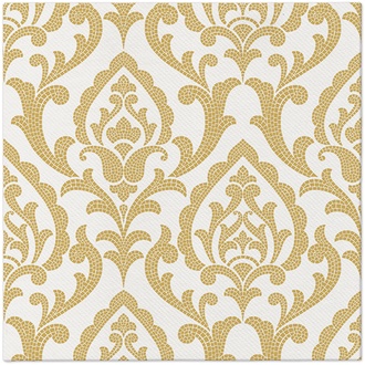 Papírenské zboží - Ubrousky PAW AIRLAID 40x40 cm Portuguese Tiles gold [50 ks]